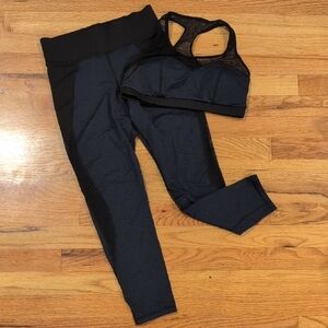 Black and Blue Activewear Set